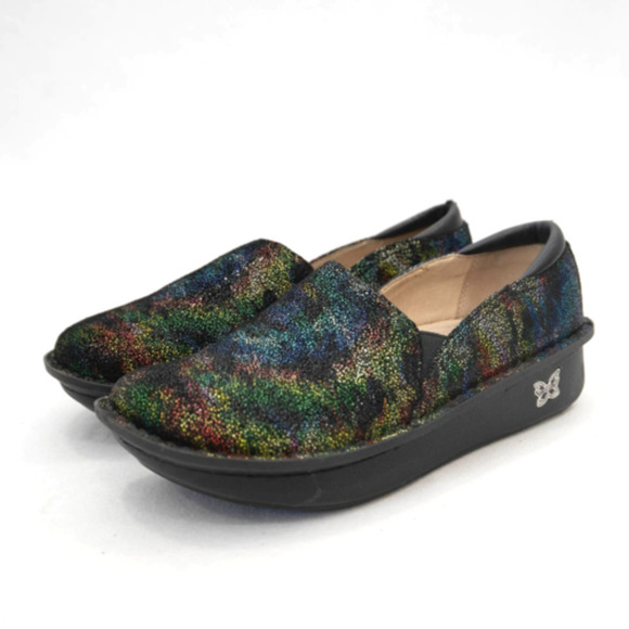 Alegria Debra Primary Impression Clog Multi Color Slip On Comfort 8 - Picture 1 of 5